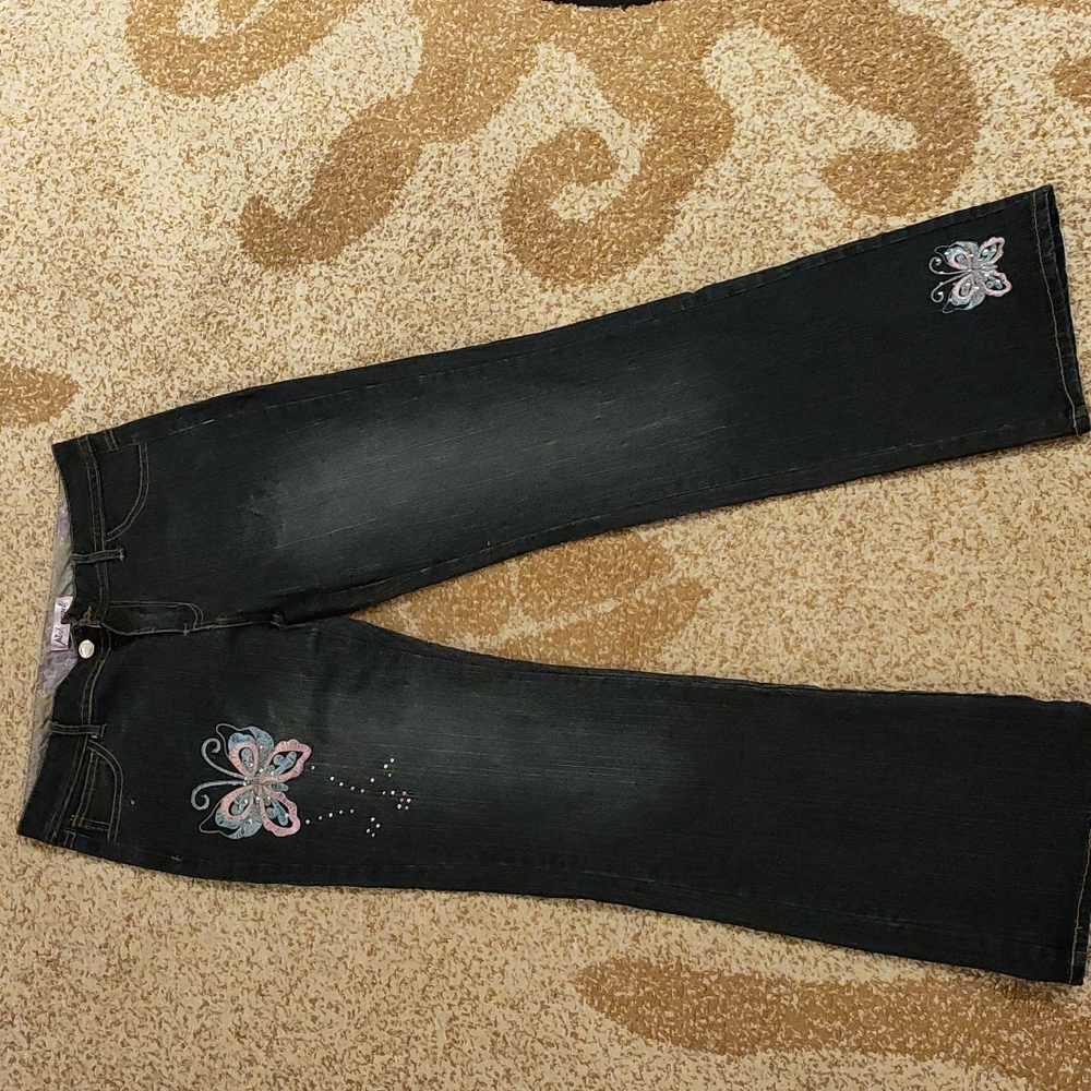 Girls Jeans, dark blue, 16